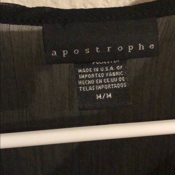 Black See Thru Blouse - Picture 3 of 3